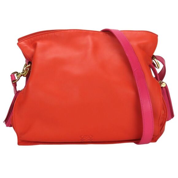 LOEWE Pink Leather Shoulder Bag - Picture 1 of 11